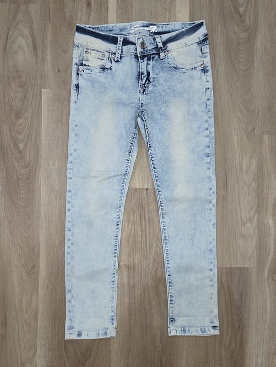 Seven7 Other - •Seven7• Little Girls White Wash Bejeweled Skinny Jeans